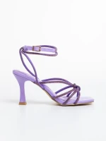Vada lila női szandál, textil anyagból készült