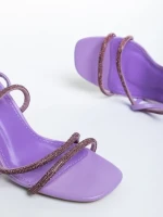 Amaia lila női szandál, műbőrből készült
