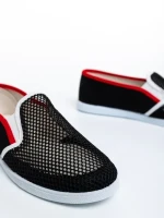 Lajada fekete női tornacipő, textil anyagból készült