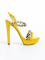 Ralene fekete női szandál, műbőrből készült