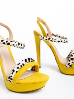 Ralene fekete női szandál, műbőrből készült