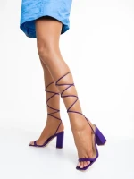 Berenise lila női szandál, műbőrből készült