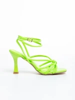Blasa zöld női szandál, műbőrből készült