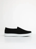 Elvin fekete férfi sport cipő textil anyagból