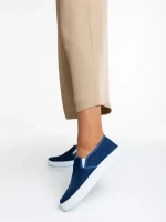 Lorinda sötétkék, női sport cipő, textil anyagból