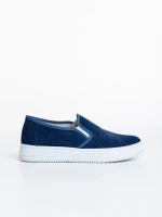 Lorinda sötétkék, női sport cipő, textil anyagból