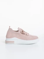 Sumaya rózsaszín női sport cipő textil anyagból