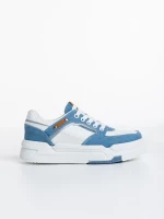 Tasnia fehér és világoskék női sport cipő  ökológiai bőrből