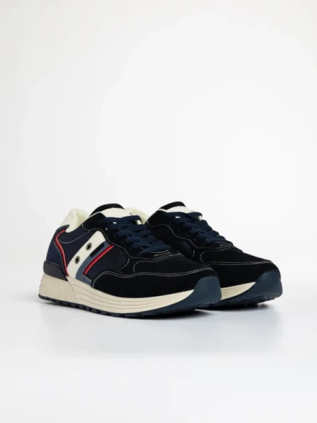 Hernan kék férfi sport cipő textil anyagból