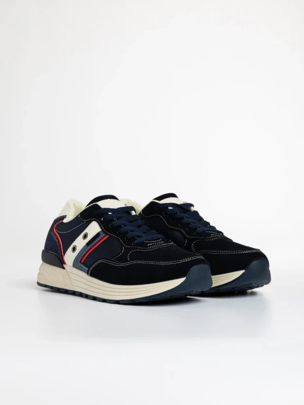 Hernan kék férfi sport cipő textil anyagból