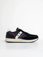 Hernan kék férfi sport cipő textil anyagból