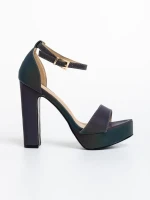 Seana irizáló szürke, női szandál ökológiai bőrből