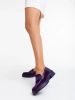 Agneza lila női félcipő textil anyagból