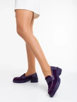 Agneza lila női félcipő textil anyagból