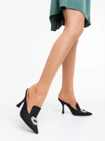 Kalyna fekete női klumpa textil anyagból