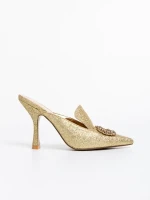 Kalyna aranyszínű női klumpa textil anyagból