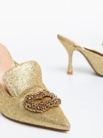 Kalyna aranyszínű női klumpa textil anyagból