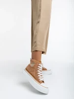 Yustina tevebarna női tornacipő textil anyagból