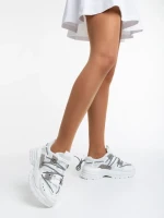 Nithya fehér női sport cipő textil anyagból