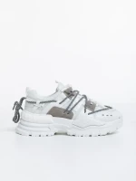 Nithya fehér női sport cipő textil anyagból