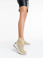 Maren bézs női sport cipő textil anyagból