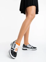 Mariapia fekete női sport cipő ökológiai bőrből