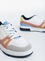 Mariapia fehér és szürke női sport cipő ökológiai bőrből