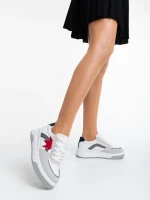 Anuja fehér női sport cipő ökológiai bőrből