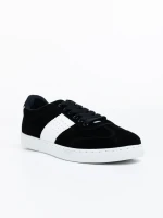 Lyndon fekete férfi sport cipő ökológiai bőrből