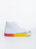 Kianna fehér és sárga, női sport cipő,  ökológiai bőrből