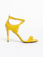 Corinthia sárga, női szandál, textil anyagból