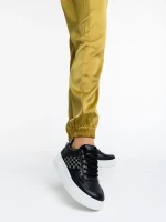 Doroteya fekete női sport cipő ökológiai bőrből