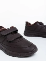 Tristian barna, férfi sport cipő, ökológiai bőrből