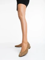 Parvina leopárd mintás női magassarkú cipő ökológiai bőrből