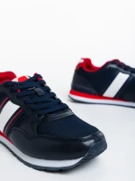 Cassio kék férfi sport cipő ökológiai bőrből és textil anyagból