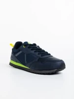 Camillo kék férfi sport cipő ökológiai bőrből és textil anyagból