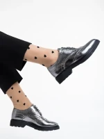 Női alkalmi ezüst Adabelle természetes bőr cipő