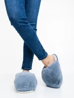 Donisha szürke, női papucs szintetikus szőrméből