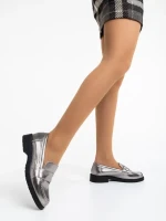 Yadra szürke, női félcipő, ökológiai bőrből