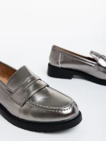 Yadra szürke, női félcipő, ökológiai bőrből