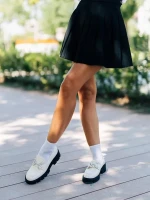 Nanette világos bézs, női félcipő, ökológiai bőrből