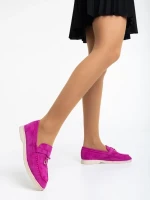 Emmaline lila női félcipő textil anyagból