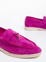 Emmaline lila női félcipő textil anyagból