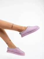 Pranvera lila, női papucs textil anyagból