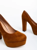 Delmara tevebarna, női cipő, textil anyagból