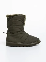 Tayte zöld , női csizma, textil anyagból