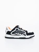 Azurine fekete fehér női sport cipő ökológiai bőrből