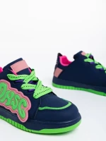 Azurine kék női sport cipő ökológiai bőrből