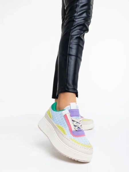 Josalyn kék női sport cipő textil anyagból