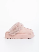Lyzbeth rózsaszín női papucs textil anyagból